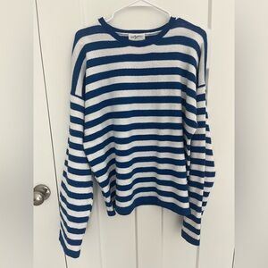 Carly Jean Los Angeles Blue and White Striped Sweater